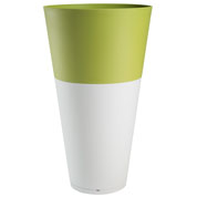 Vaso Tokyo - Branco / Verde - D.50 A.80 cm